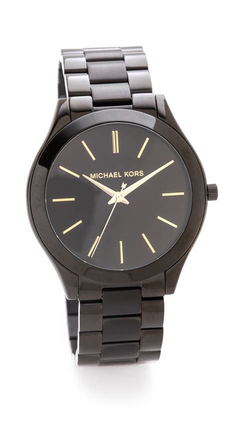 38f2 mk3 black michael kors|Michael Kors slim runway watch.